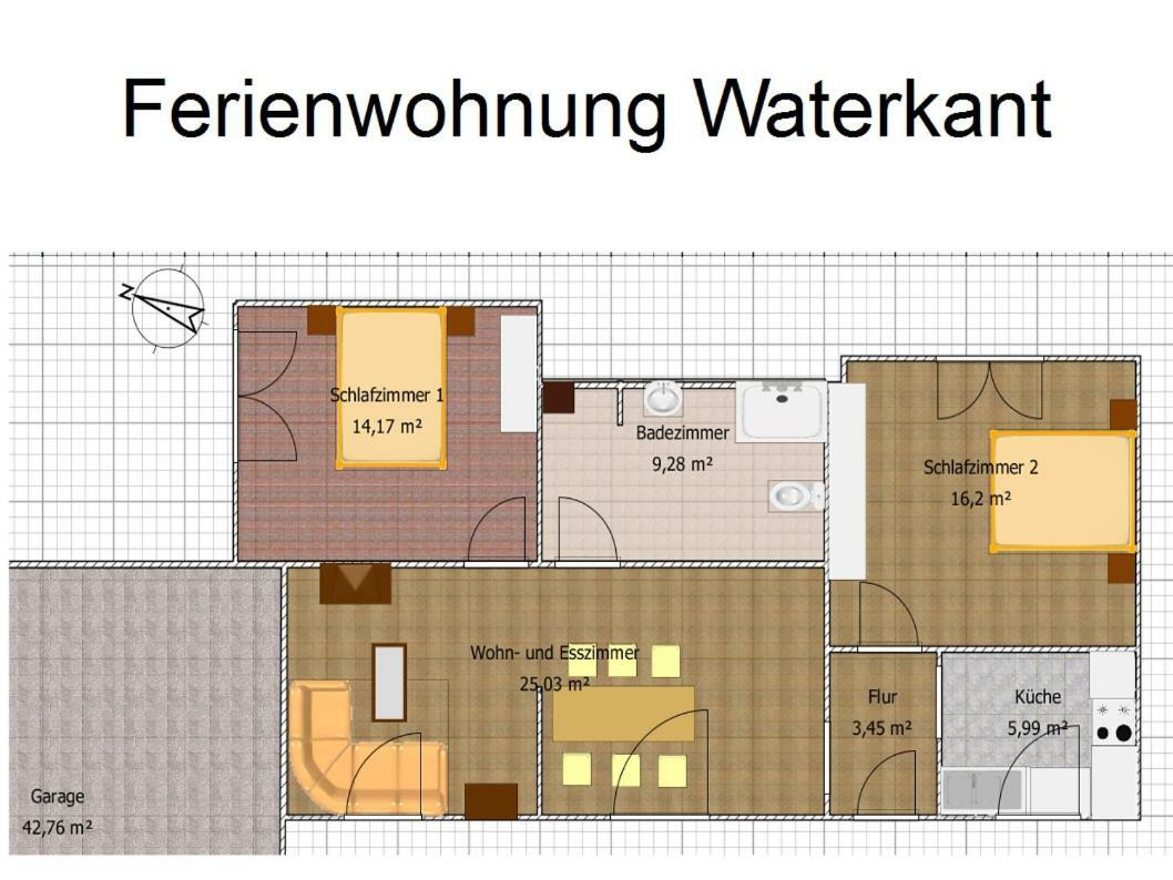 Ferienwohnung Waterkant Cappeler Niederstrich Exterior foto